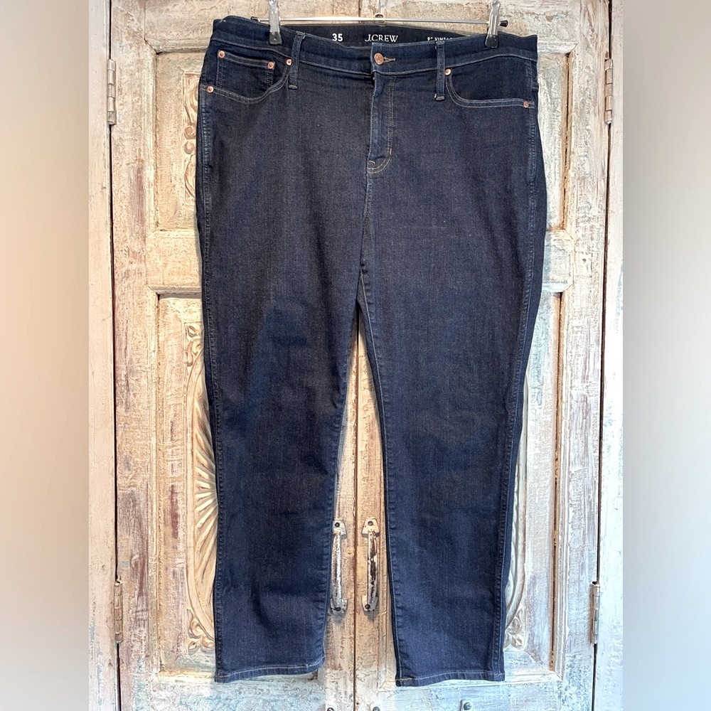 EUC J.Crew Vintage Slim Straight /35, Resin Rinse/